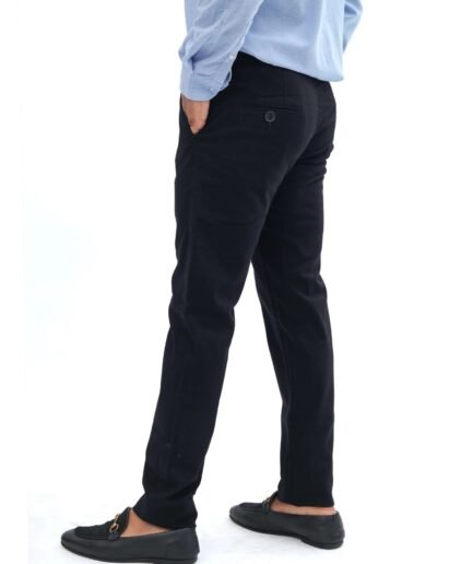 Black Cotton Pant – Smart Fit | Garderobe Clothing